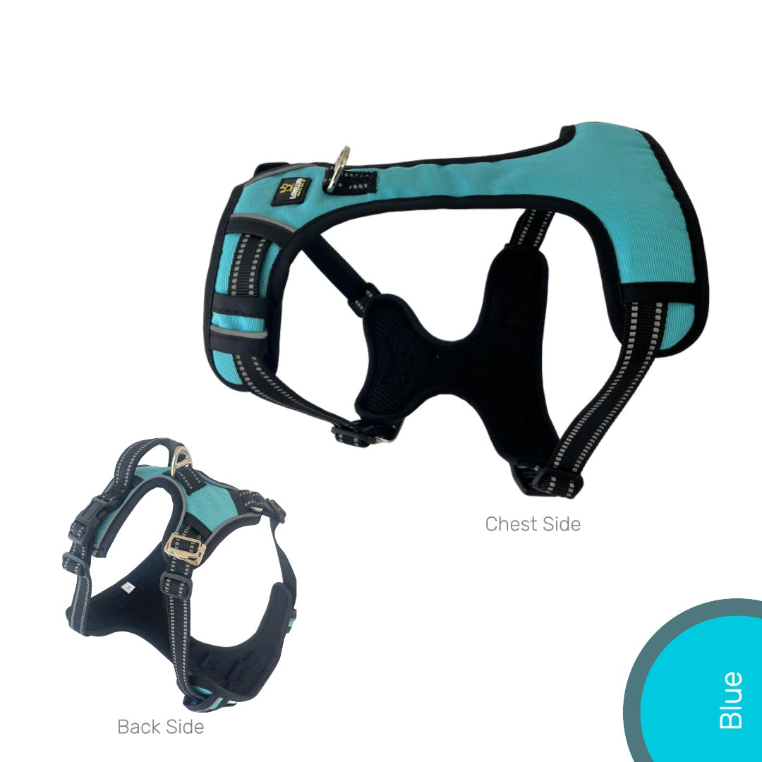 Lovellino No-Pull Dog Harness with Easy Metal Buckle and Handle – Featuring a secure metal buckle, sturdy control handle, and reflective stitching for comfortable, safe walks.