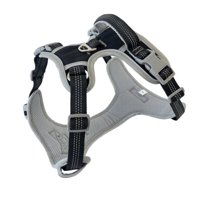 Lovellino Stylish No-Pull  Dog Harness with Handle – Designed for comfort and control, featuring a no-pull design, reflective details, and an easy-to-grip handle for secure walks.