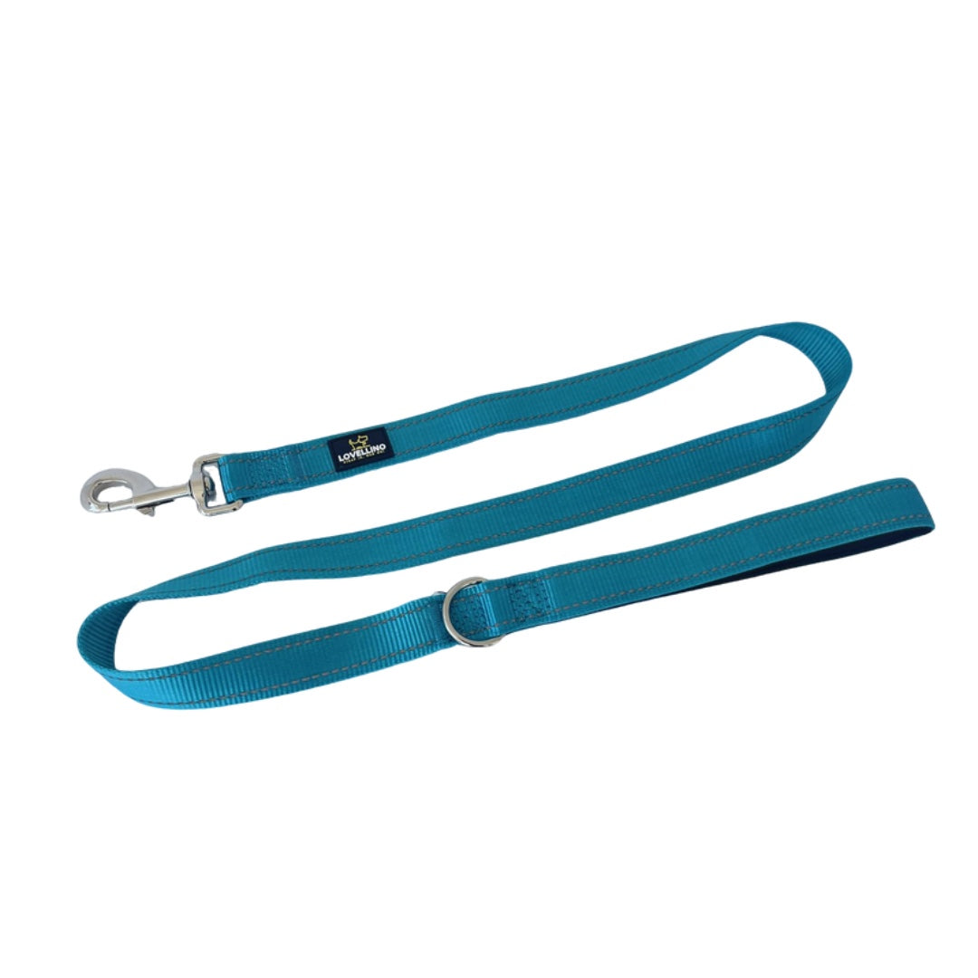 Lovellino Reflective Flat Leash for Dogs – Durable, tangle-free leash with reflective stitching for added safety during night walks. Perfect for secure and comfortable outings with your dog