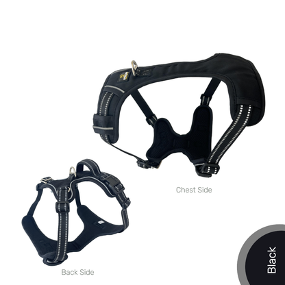 Lovellino No-Pull Dog Harness with Easy Metal Buckle and Handle – Featuring a secure metal buckle, sturdy control handle, and reflective stitching for comfortable, safe walks.